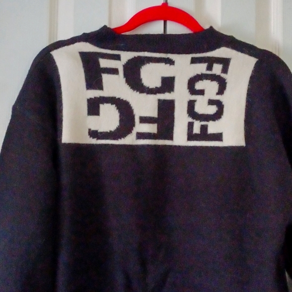 *NWT* FashGudim Black & White Sweater Sz XL - Picture 6 of 8